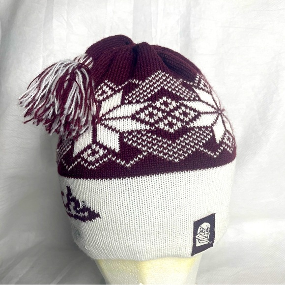 VT Virginia Tech Hokies Toboggan Hat Pom Poof Beanie Cap New Era Womens OSFM - Picture 1 of 13